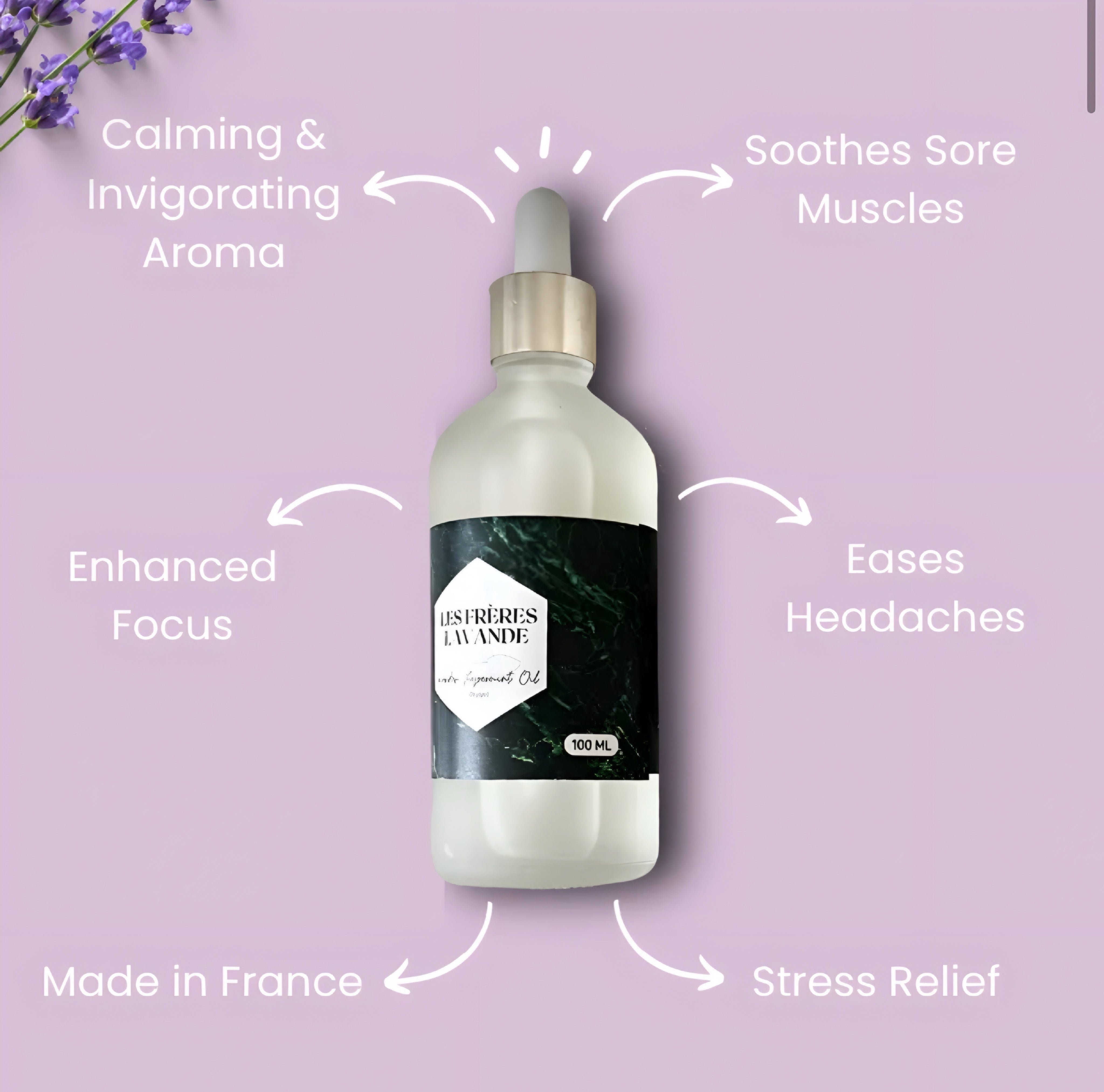 Organic lavender oil with pepermint